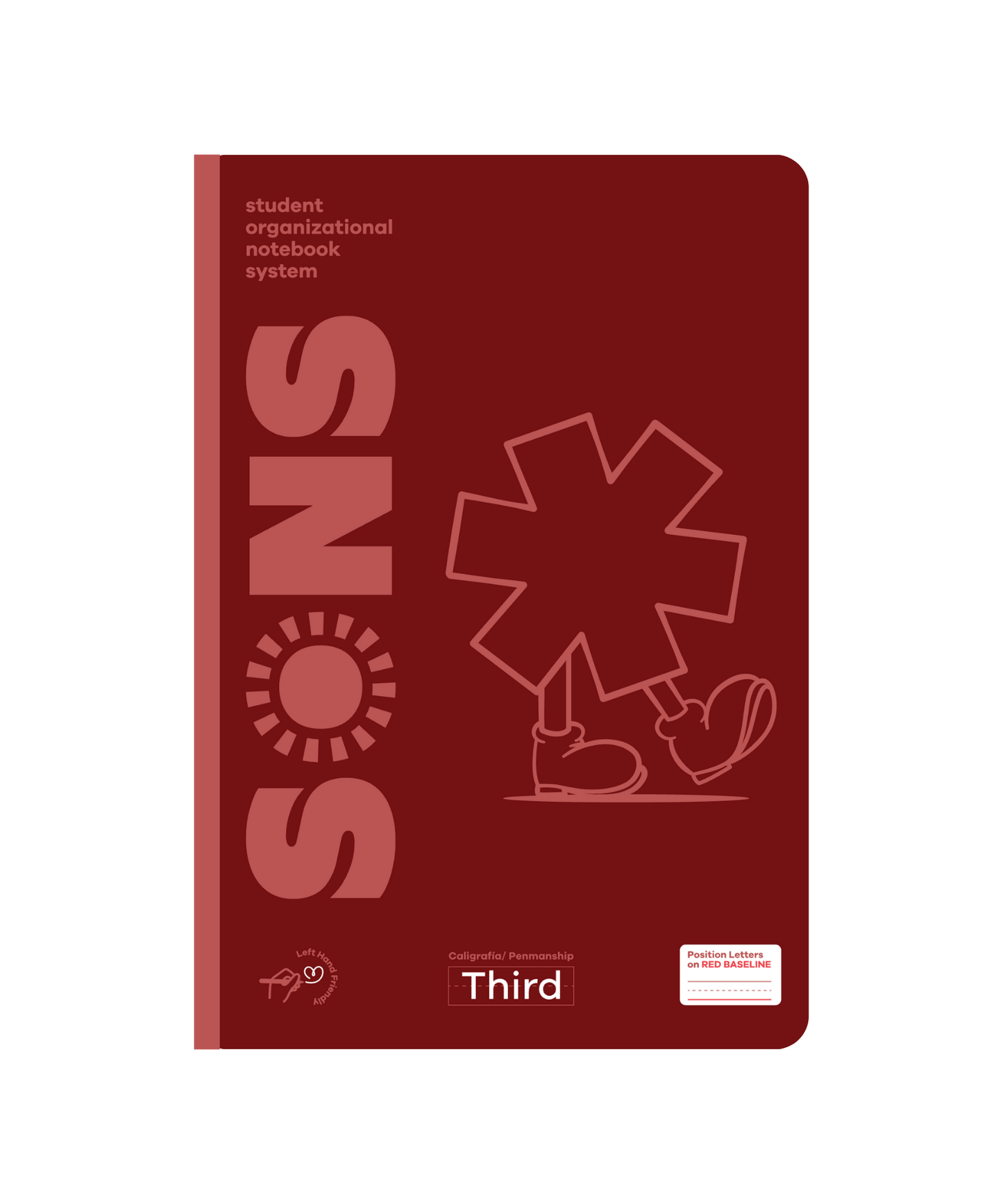 Libreta Sons 3er Grado - Burgundy