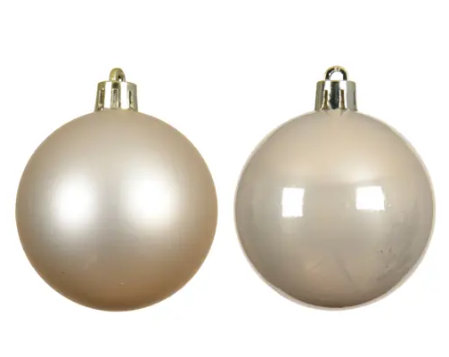 3'' PEARL BAUBLES SHATTERPROOF MIX SET OF 6