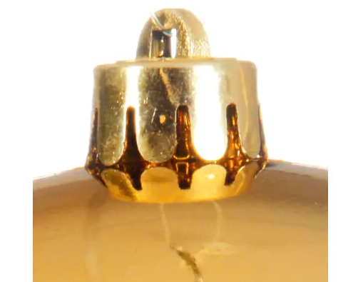 8'' GOLD BAUBLES SHATTERPROOF SHINY