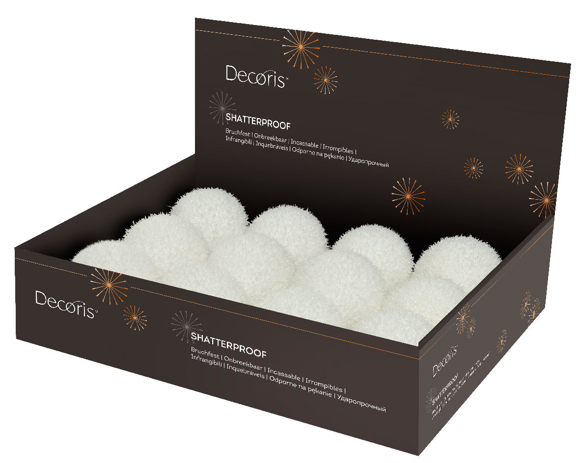 BAUBLE FOAM ICE-WHITE
