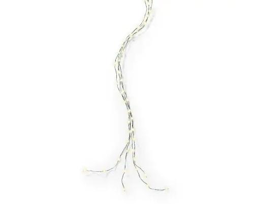 240 MICRO LED GARLAND LIGHTS FLASHING- WARM WHITE