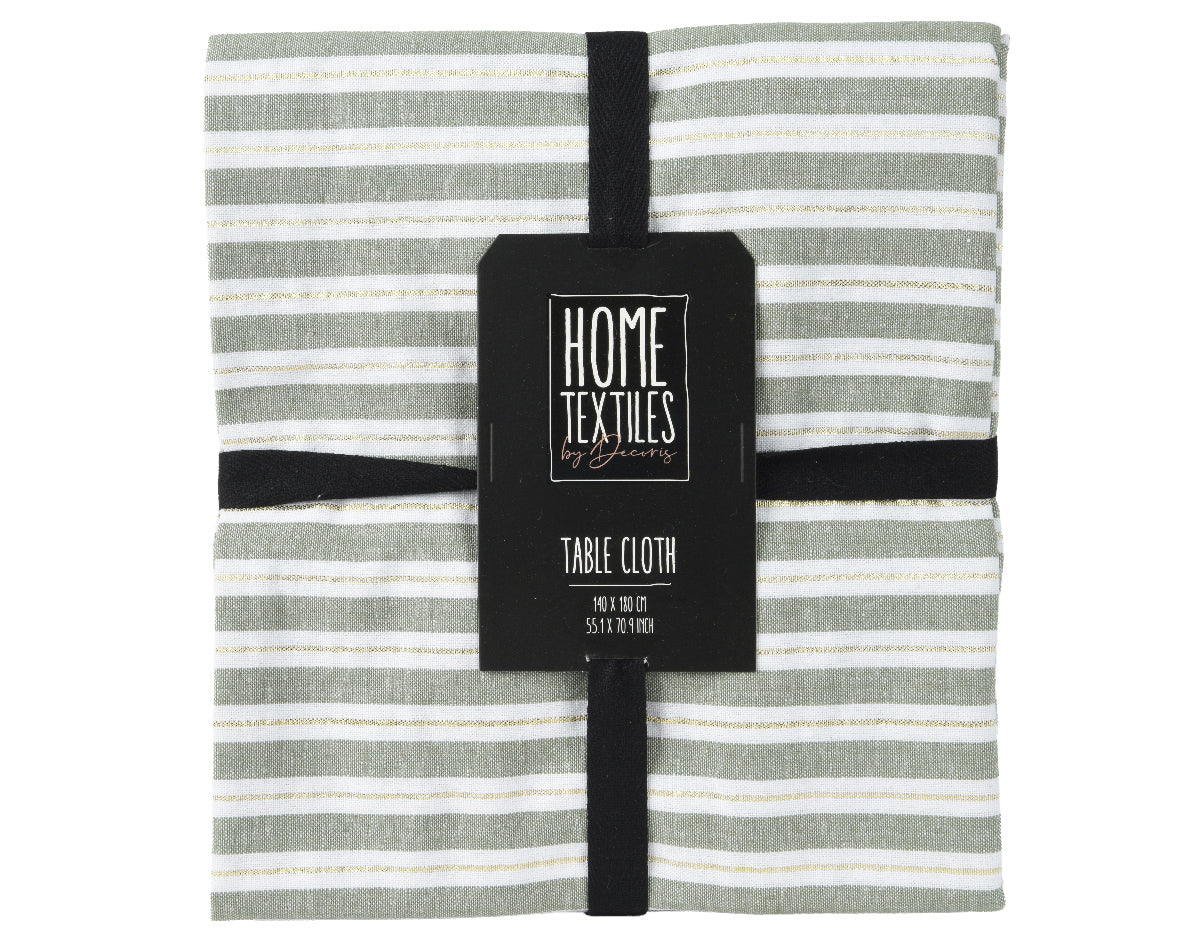 TABLECLOTH COTTON-GREEN