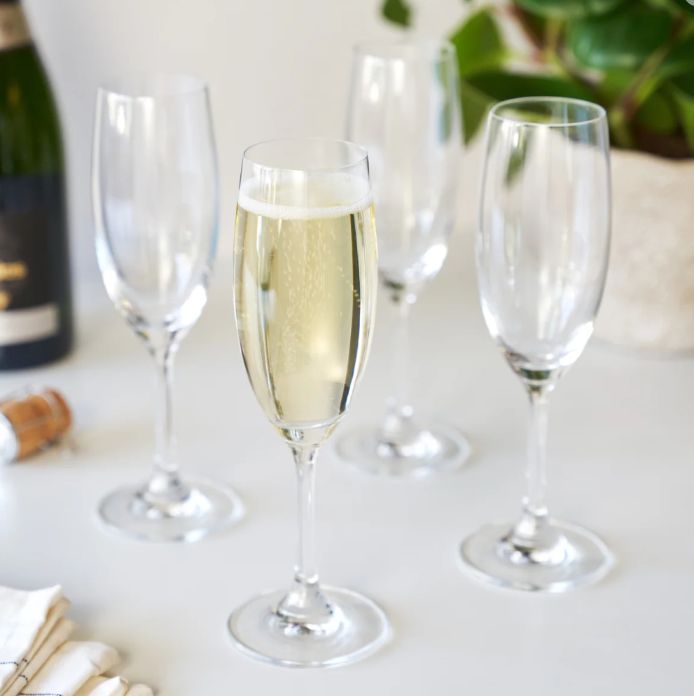 CUVEE SET 4 CHAMPAGE FLUTES TRUE 7oz