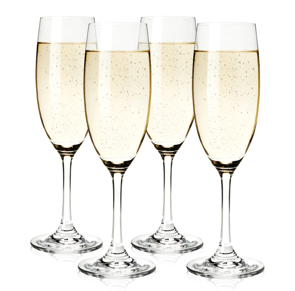 CUVEE SET 4 CHAMPAGE FLUTES TRUE 7oz