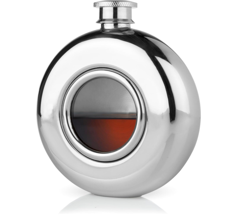 IRVING 5 OZ SCOPE FLASK IN SILVER IN STAINLESS STEEL