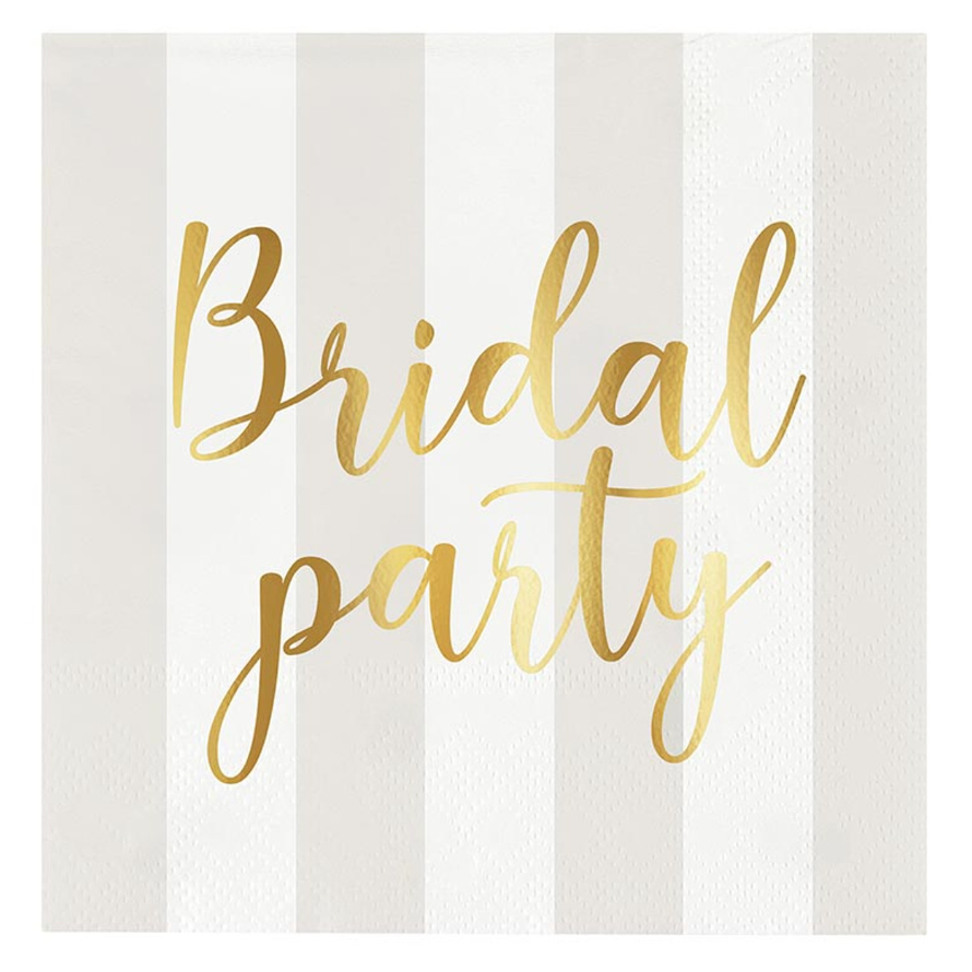 BEVERAGE NAPKINS- BRIDAL PARTY
