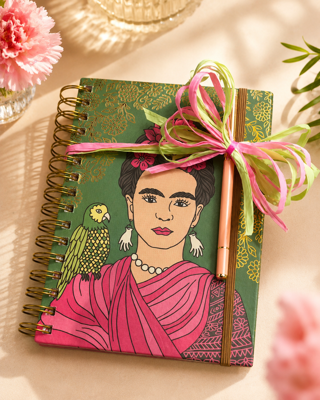 Frida-Inspired Spiral Notebook Gift Set