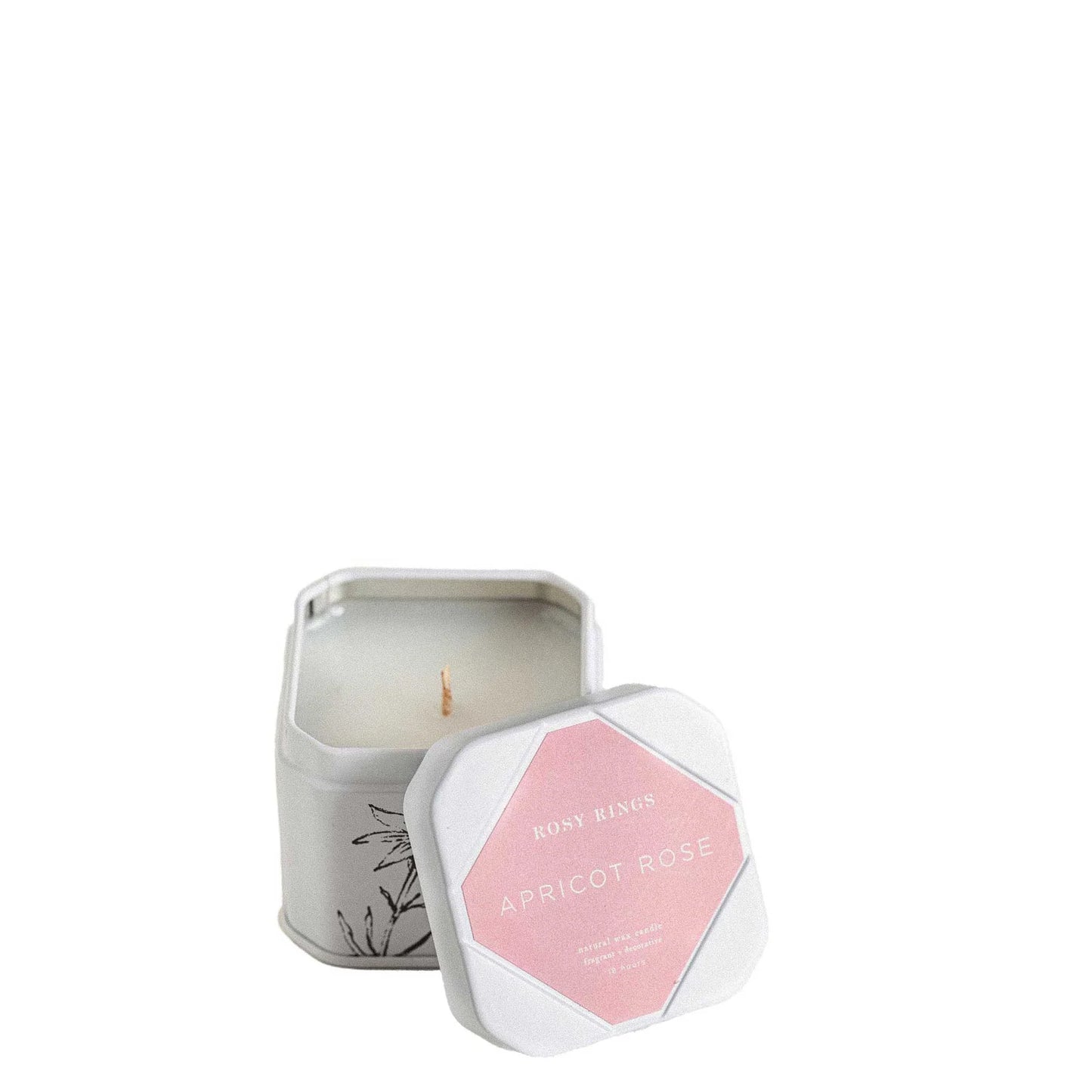 APRICOT ROSE TRAVEL TIN