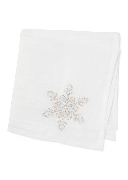 CHAMPAGNE SNOWFLAKE NAPKIN