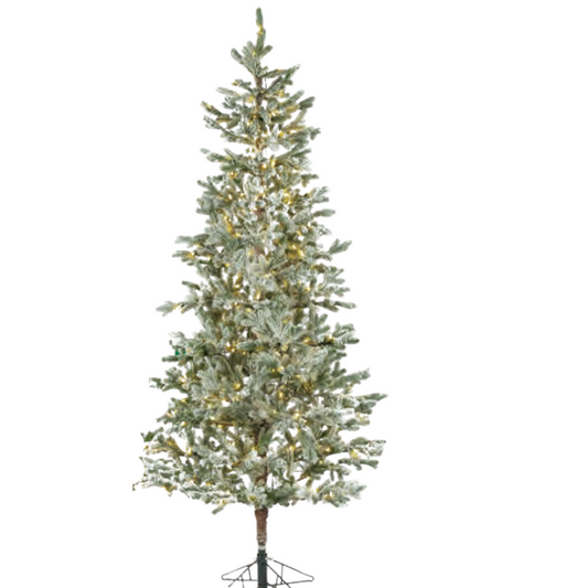FLOCKED SPARSE RAINIER PINE 9'