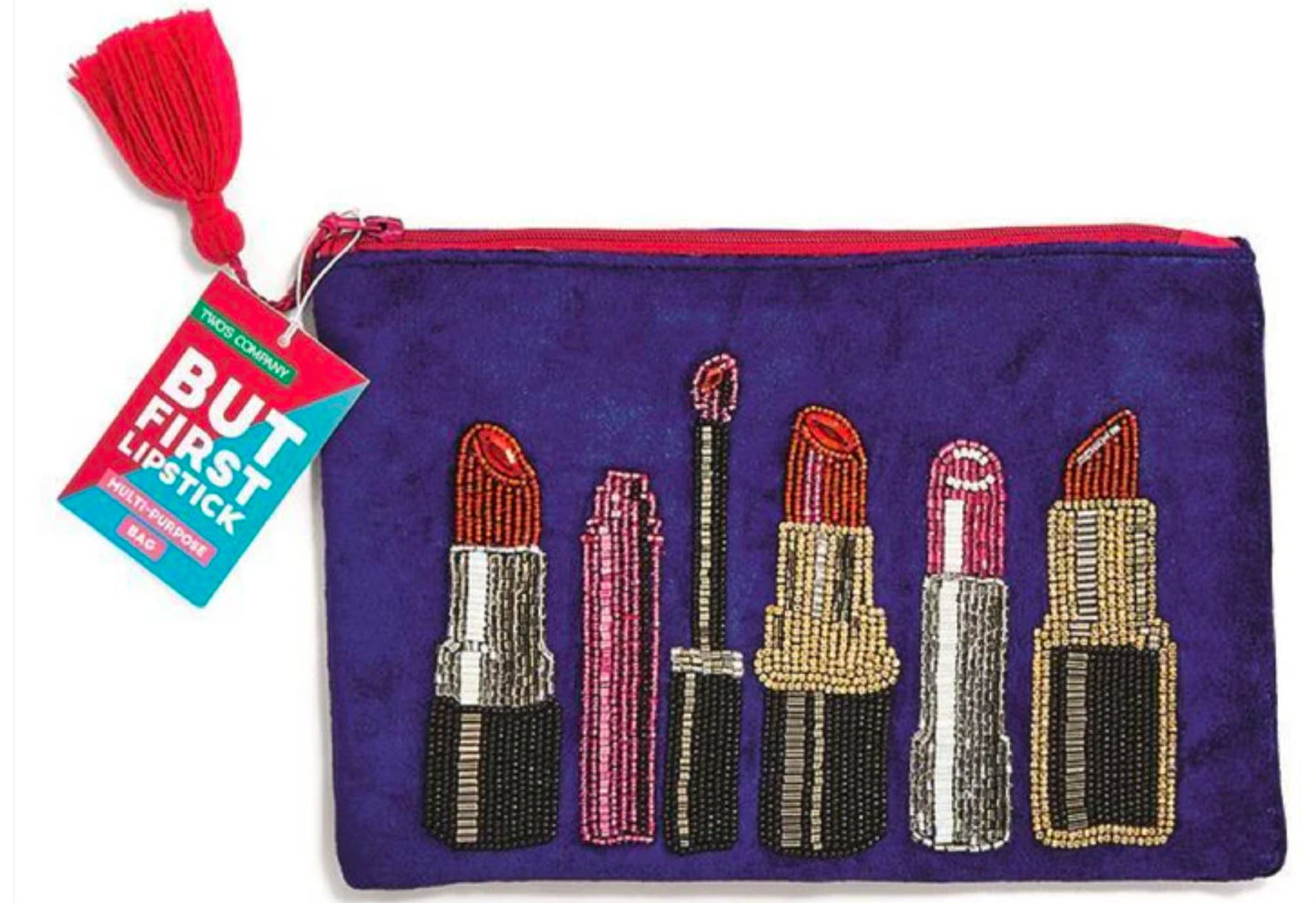 EMBROIDERED LIPSTICK POUCH