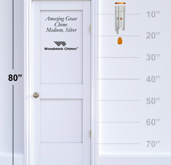 WOODSTOCK AMAZING GRACE CHIME MEDIUM- SILVER