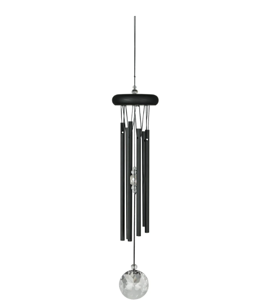 WOODSTOCK CRYSTAL MEDITATION CHIME- BLACK