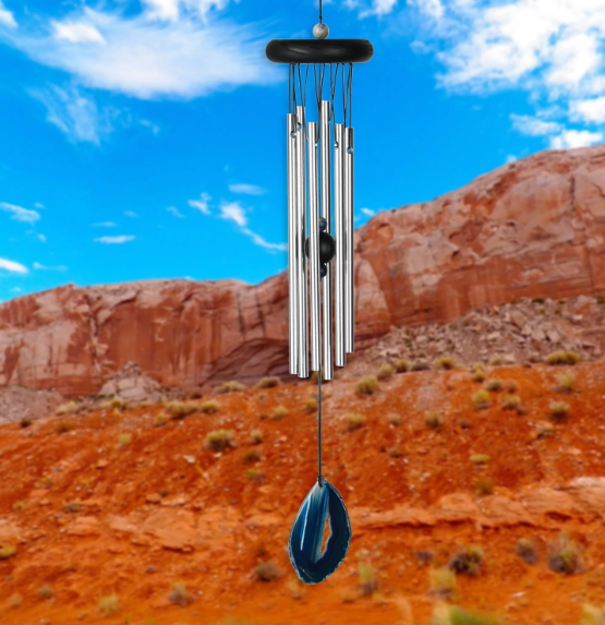 WOODSTOCK AGATE CHIME SMALL- BLUE