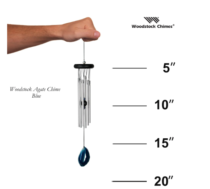 WOODSTOCK AGATE CHIME SMALL- BLUE