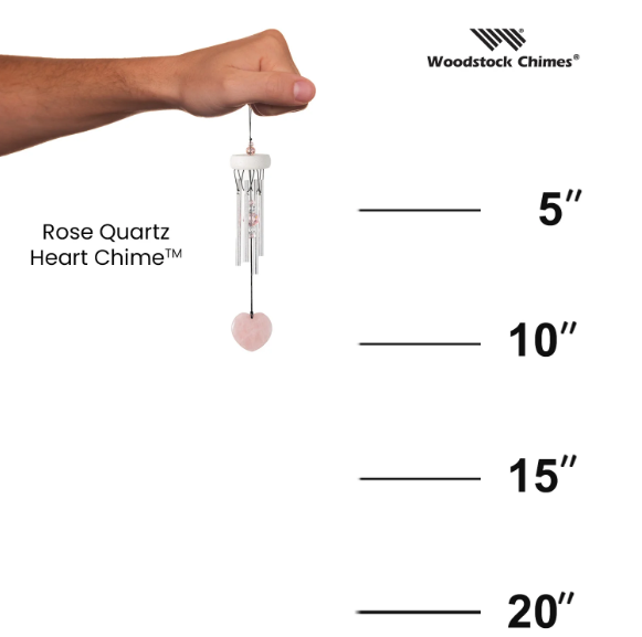 ROSE QUARTZ HEART CHIME