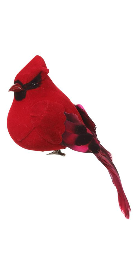 5'' CARDINAL WITH CLIP RED