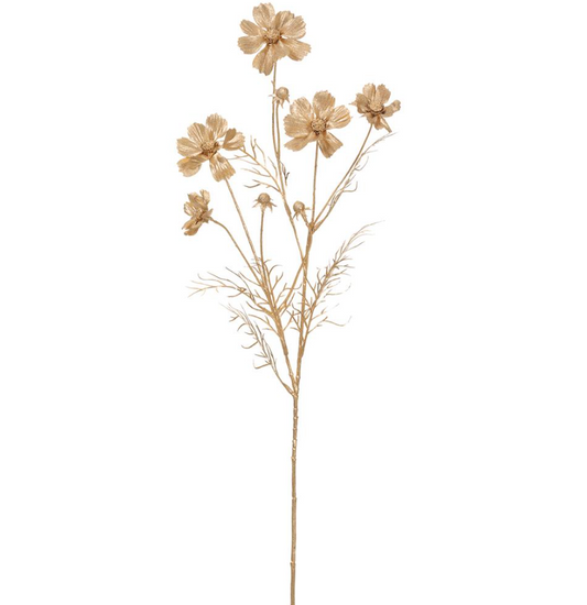 28" METALLIC COSMOS SPRAY GOLD