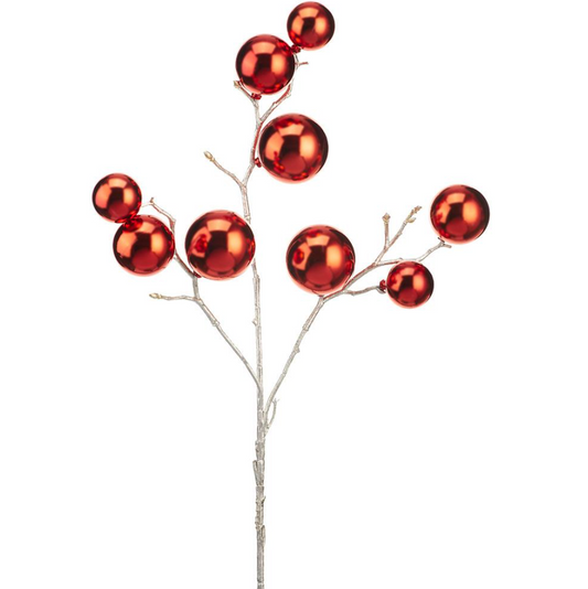21'' PLASTIC BALL SPRAY RED
