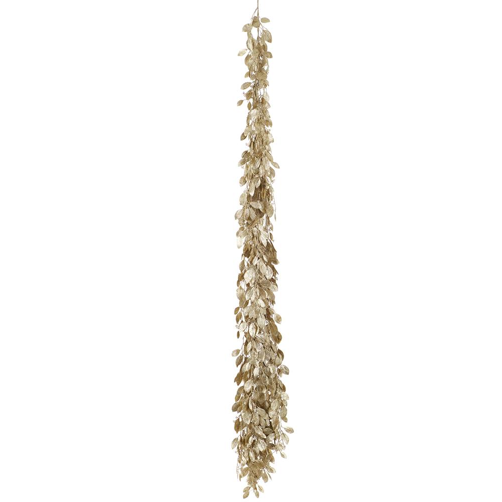 69'' GARLAND GLITTERED GOLD EUCALYPTUS SWAG