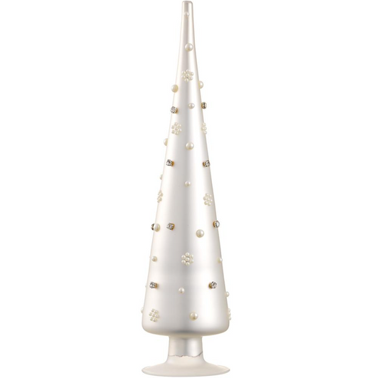 18'' PEARL GLASS FINIAL TABLE TOP TREE