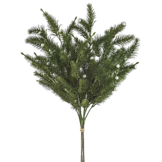 25'' PEARL PINE BUNDLE GREEN AND PEARL