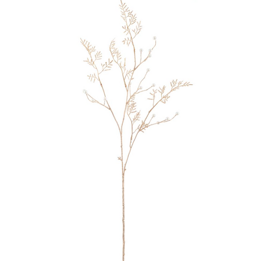 36'' PEARL METALLIC LEAF SPRAY GOLD PEARL