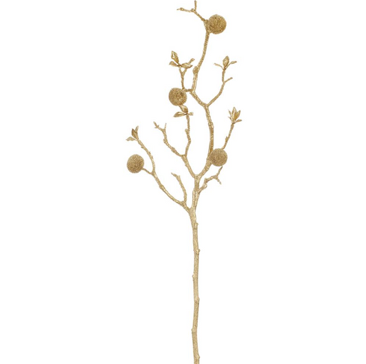27.5'' METALLIC GLOBE THISTLE SPRAY GOLD