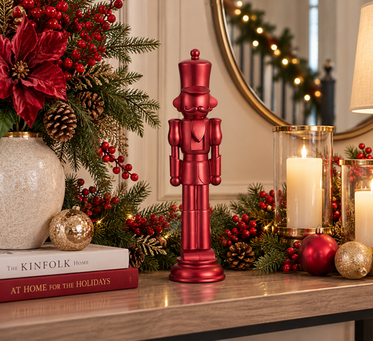 20'' NUTCRACKER METALLIC RED