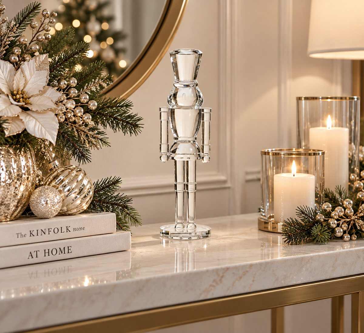 12'' CLEAR ACRYLIC NUTCRACKER