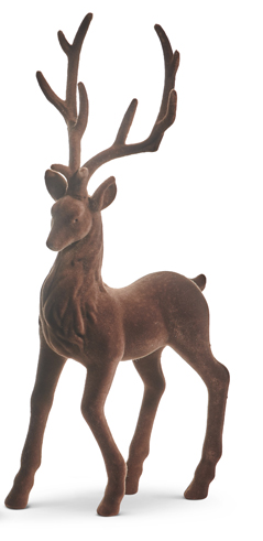 21'' BROWN FLOCKED DEER