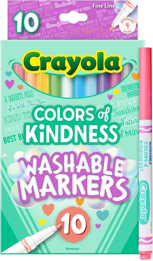 Crayola Colors of Kindness Markers Washable - 10 ct
