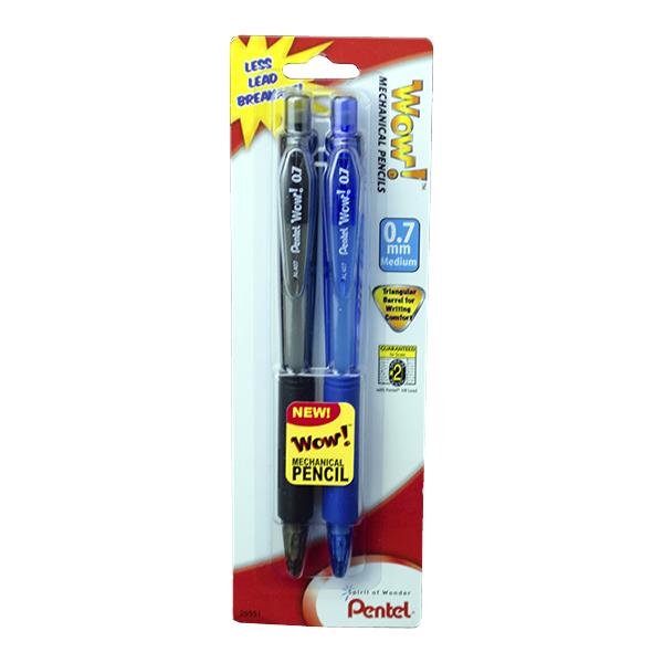 Pentel WOW Mechanical Pencil 0.7mm Set de 2 - Lápices Mecánicos