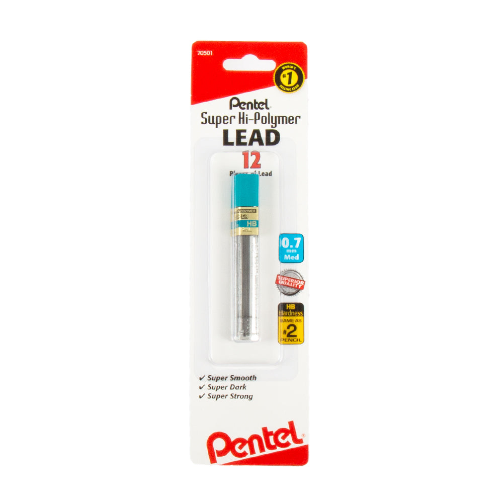 Pentel Leads (Puntas) 0.7mm HB - 12 pcs