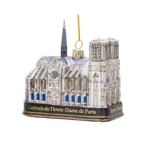NOTRE DAME GLASS ORNAMENT
