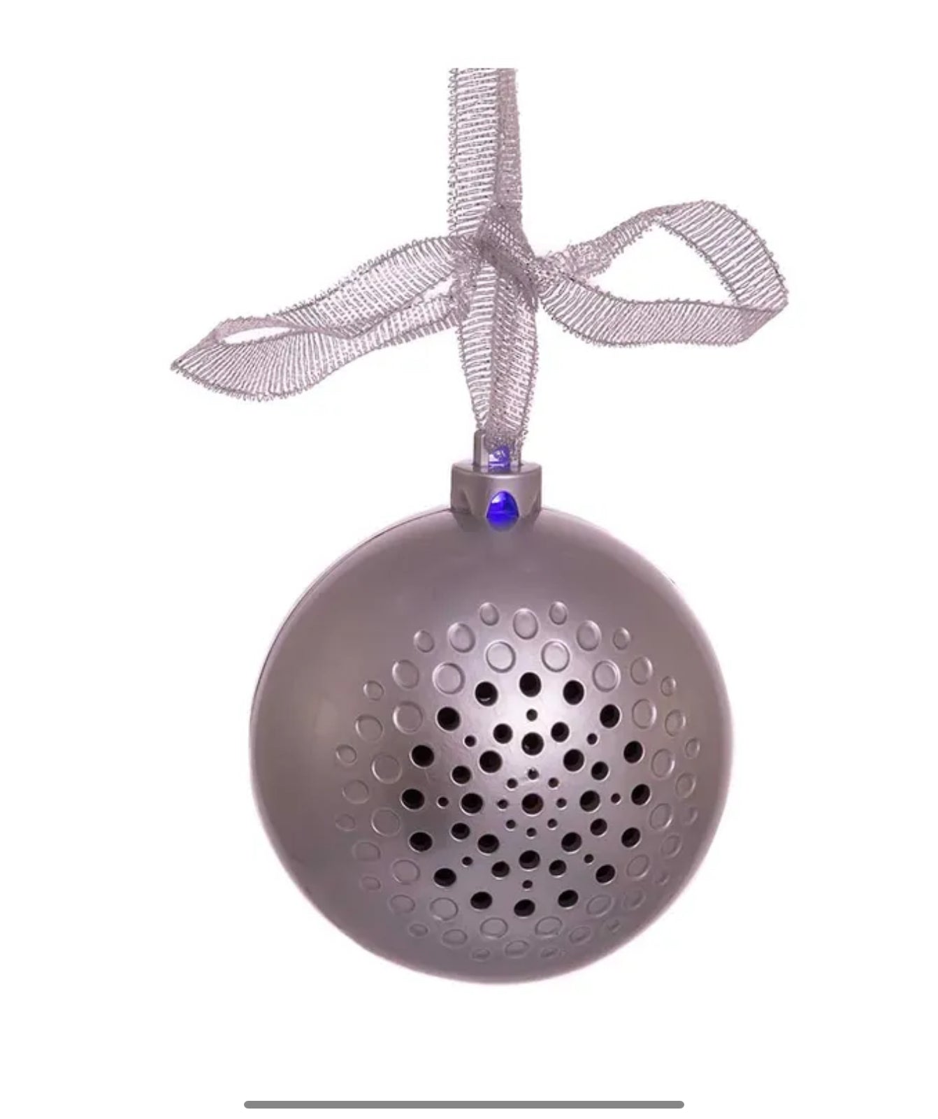 SILVER BLUETOOTH MUSICAL ORNAMENT