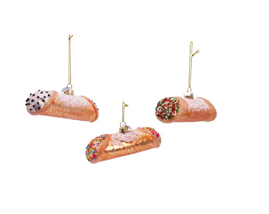 CANNOLI ORNAMENT SET OF 3