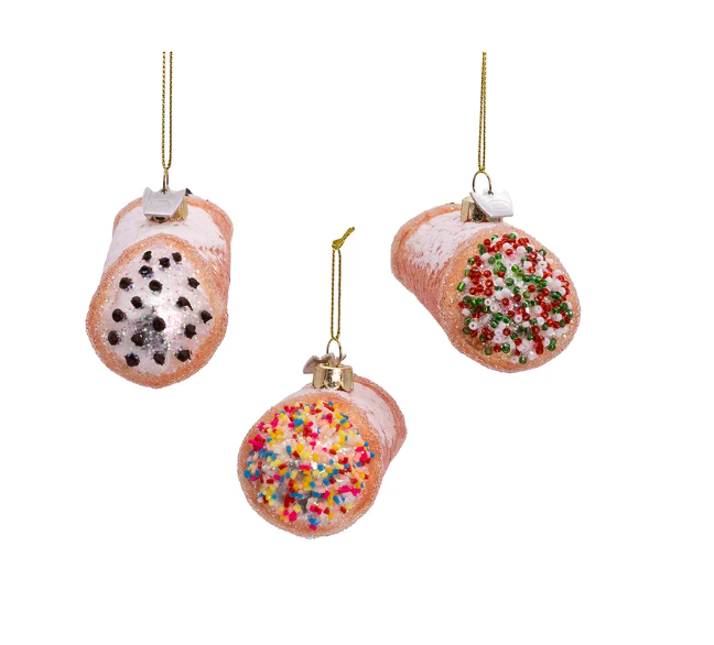 CANNOLI ORNAMENT SET OF 3