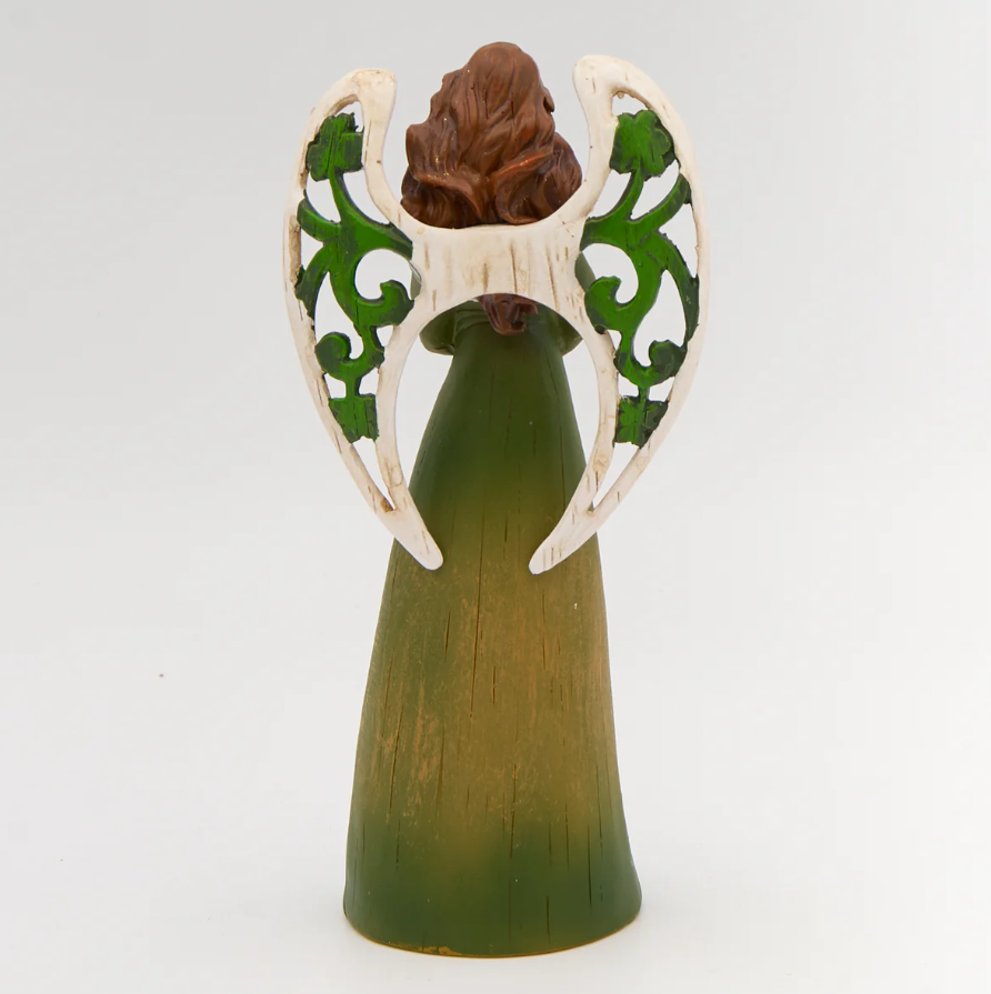 Angel Figurine with Celtic Knot Heart 7.5''