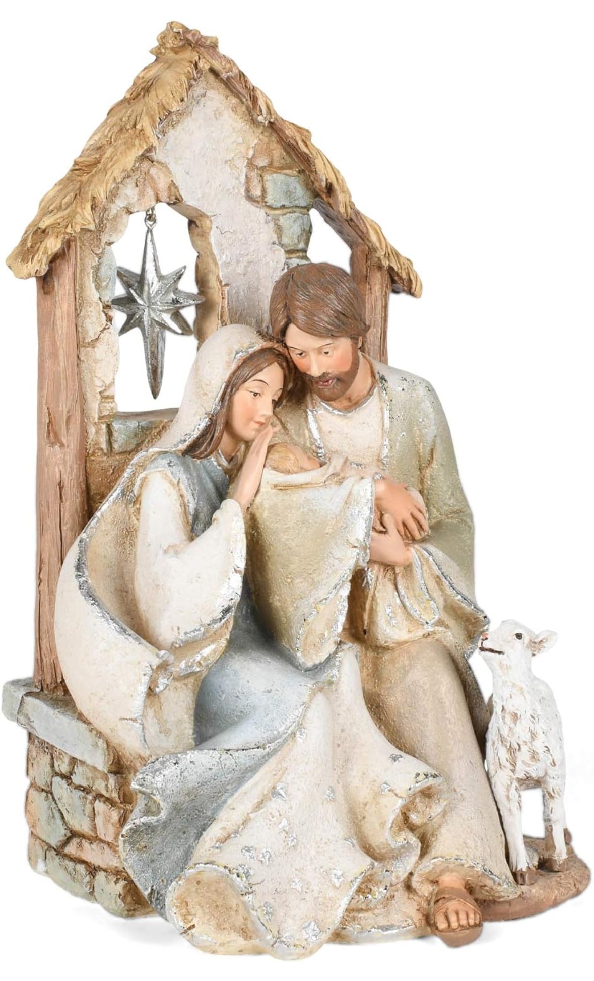 HOLY FAMILY WITH STAR 9.5”