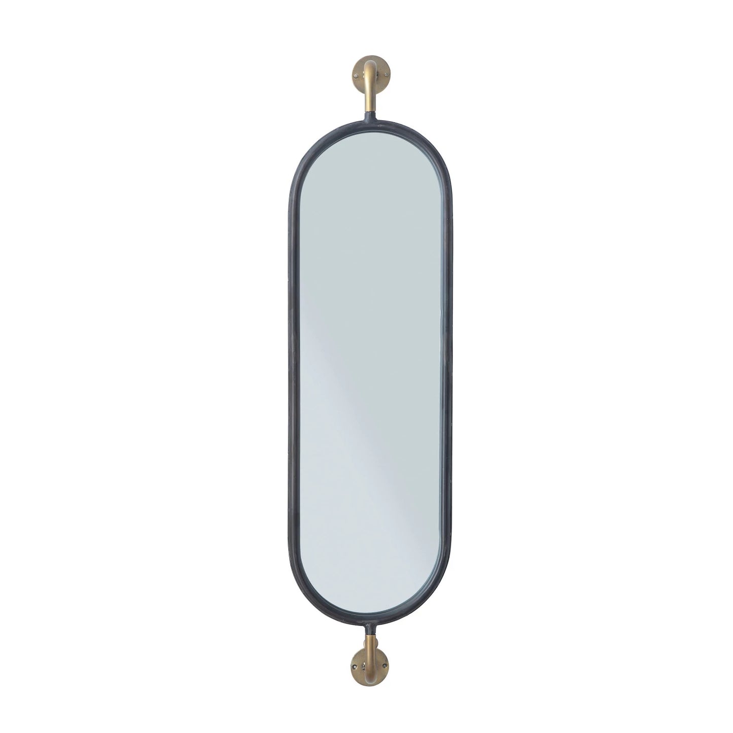 METAL WALL MOUNT MIRROR WBRACKETS