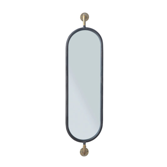 METAL WALL MOUNT MIRROR WBRACKETS