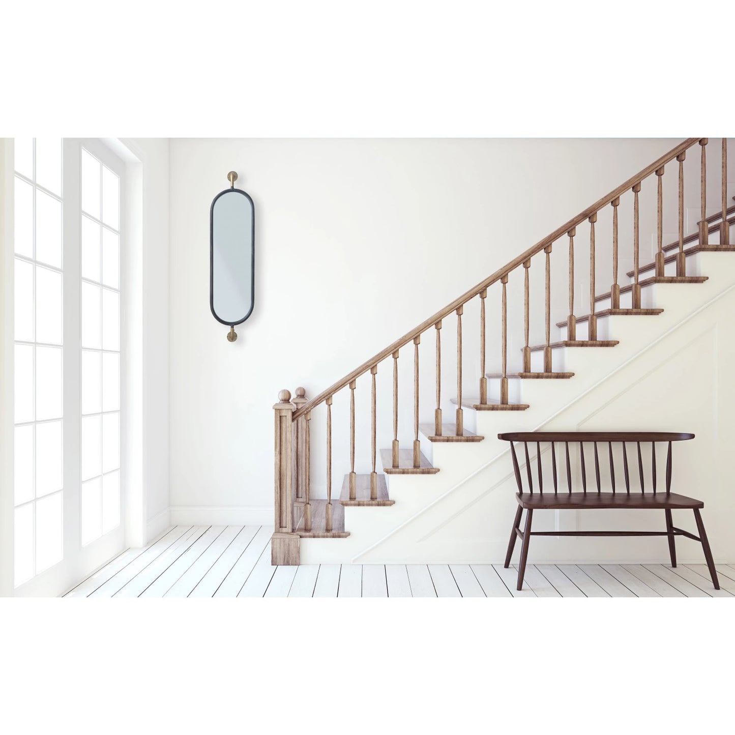 METAL WALL MOUNT MIRROR WBRACKETS