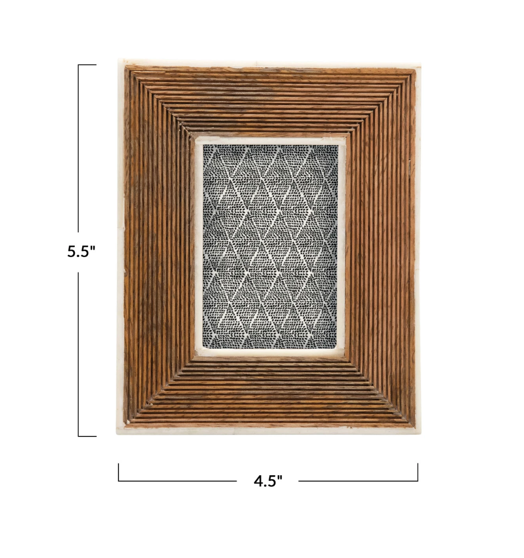 MANGO WOOD & BONE FRAME