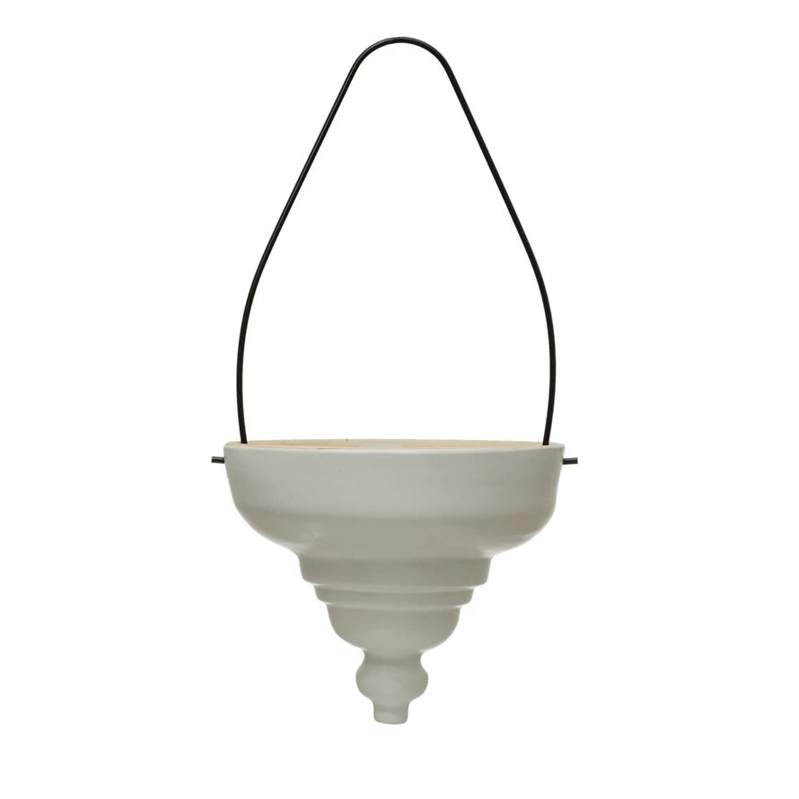 8'' ROUND TERRA-COTTA HANGING