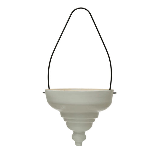 8'' ROUND TERRA-COTTA HANGING