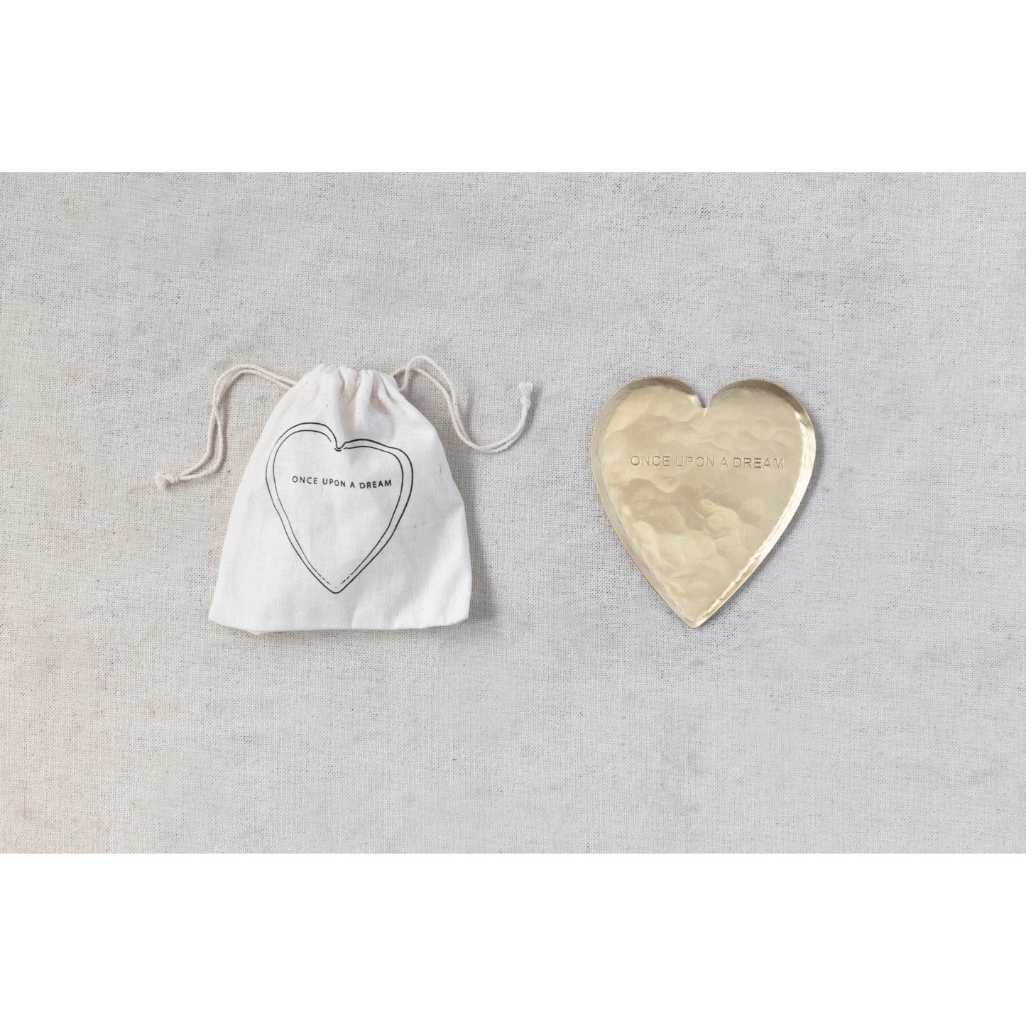 BRASS HEART SHAPED DISH