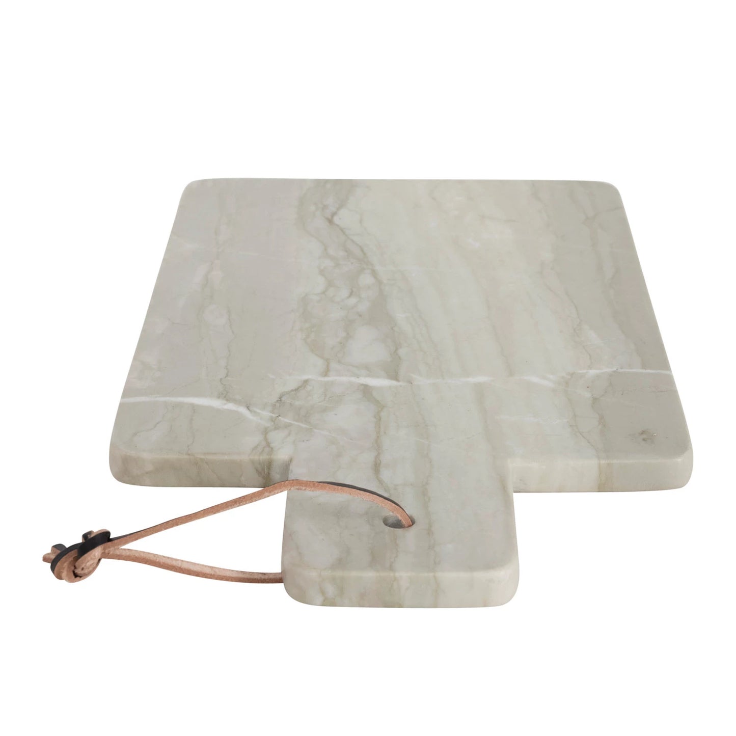16"L MARBLE CHEESE/CUTTING BOARD W LEATHER TIE