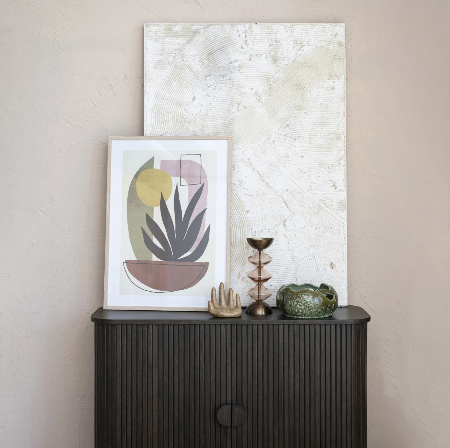 TEXTURED WHITE WALL DECOR