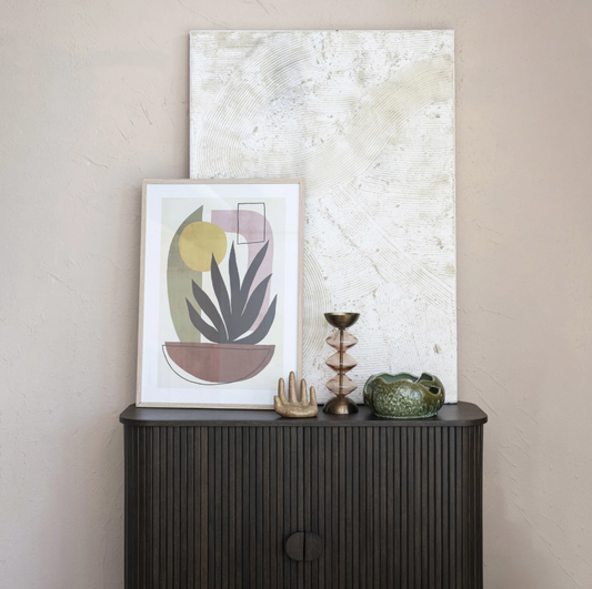 TEXTURED WHITE WALL DECOR